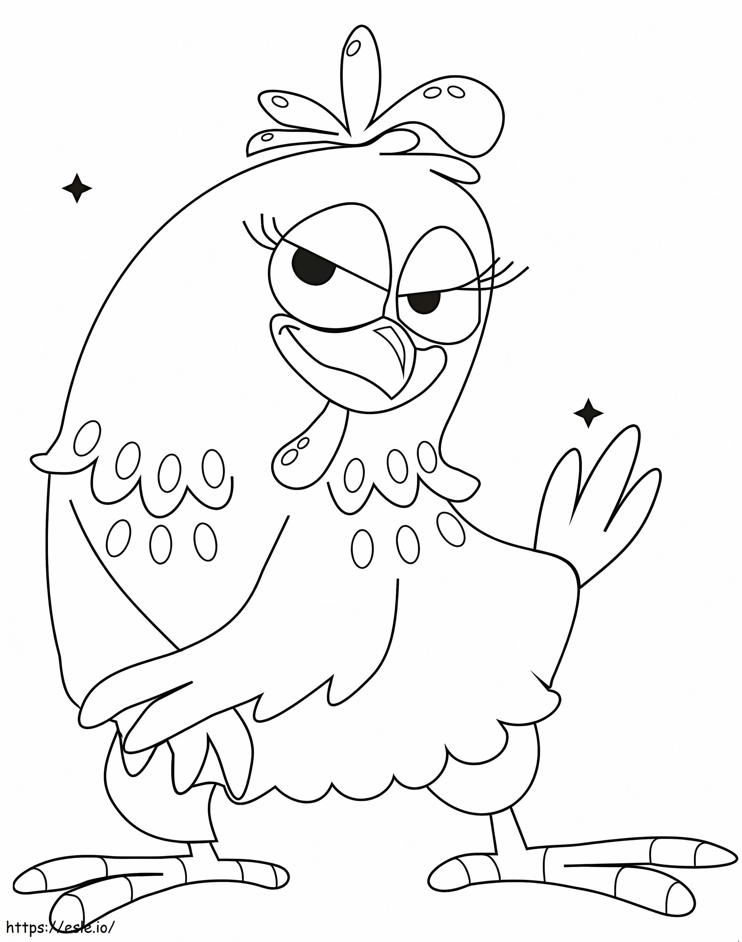 Pintadinha Chicken 3 coloring page