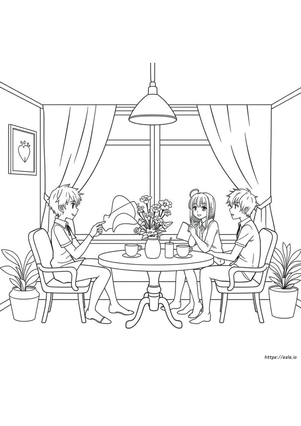 Ouran Highschool Host Club Coloring Pages