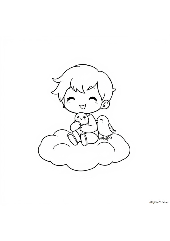 Coloriage Chibi