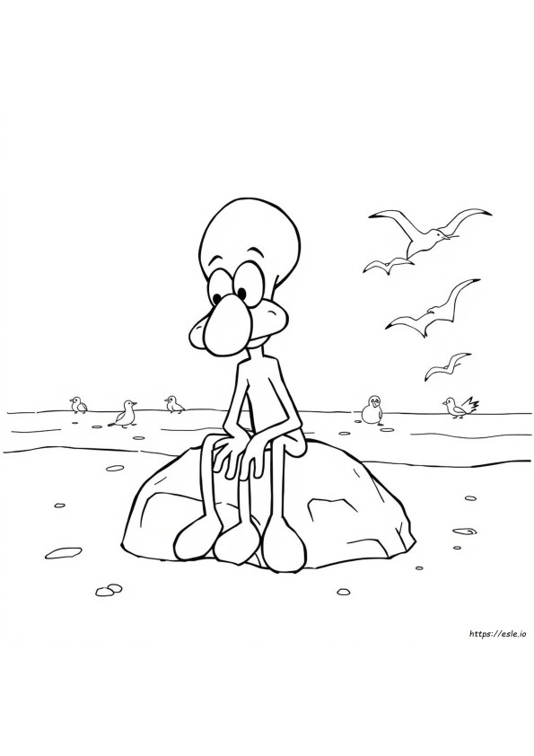 Squidward Boyama Resimleri