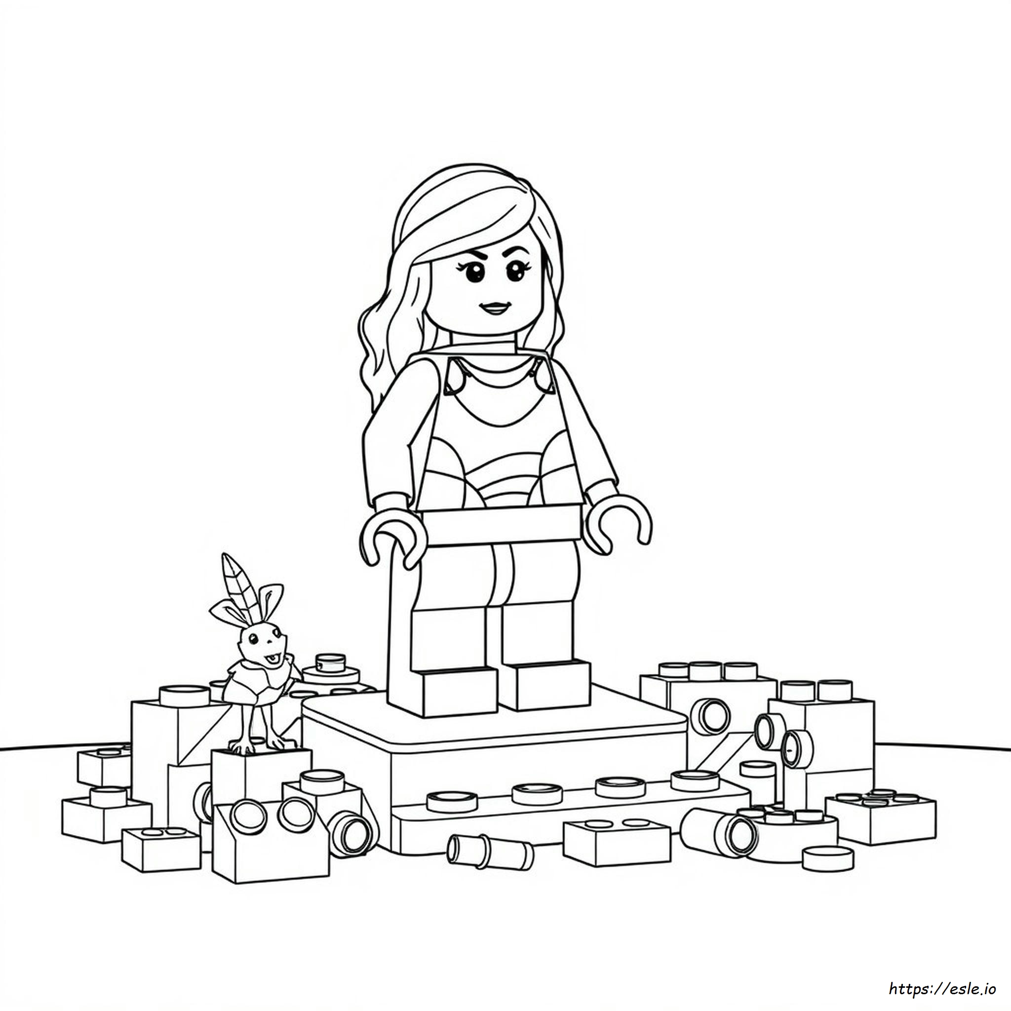 Lego Coloring Pages Girl