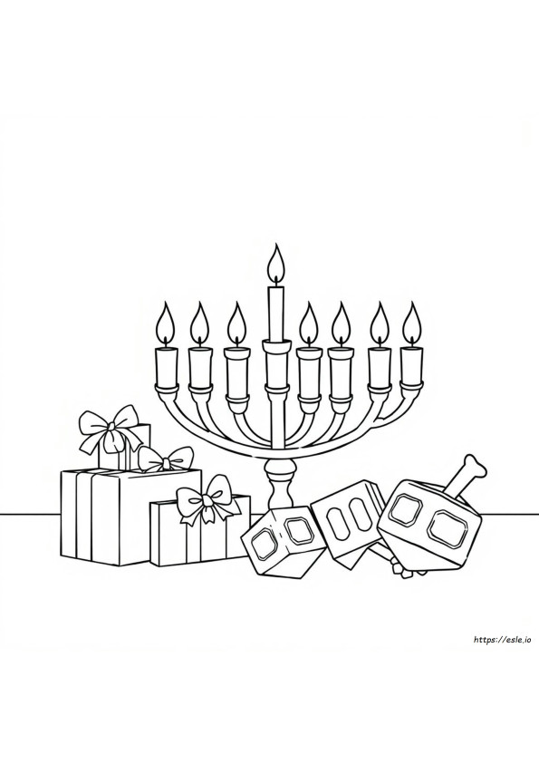 Kolorowanki Chanuka