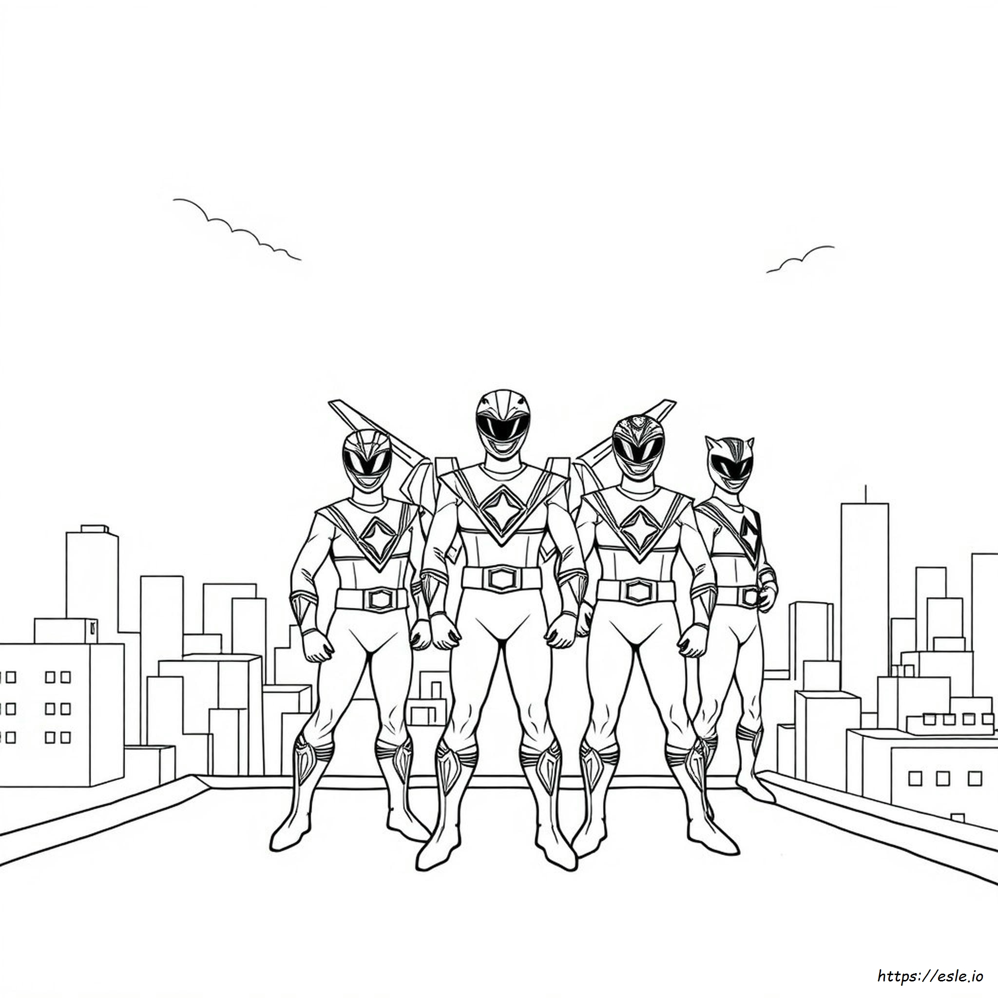 Power Rangers Kleurplaten Pdf kleurplaat