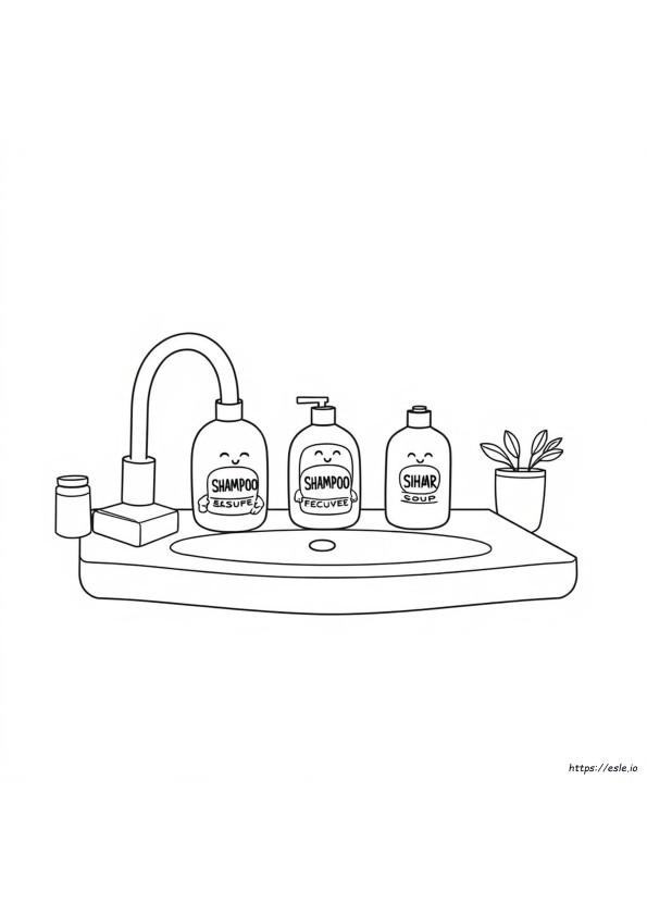 Shampoo Kleurplaat