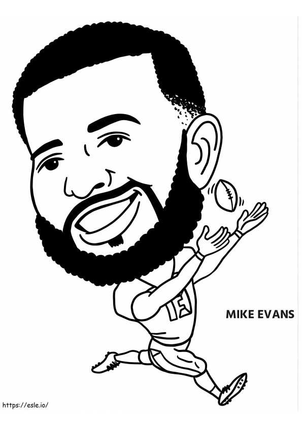 Mike Evans coloring page