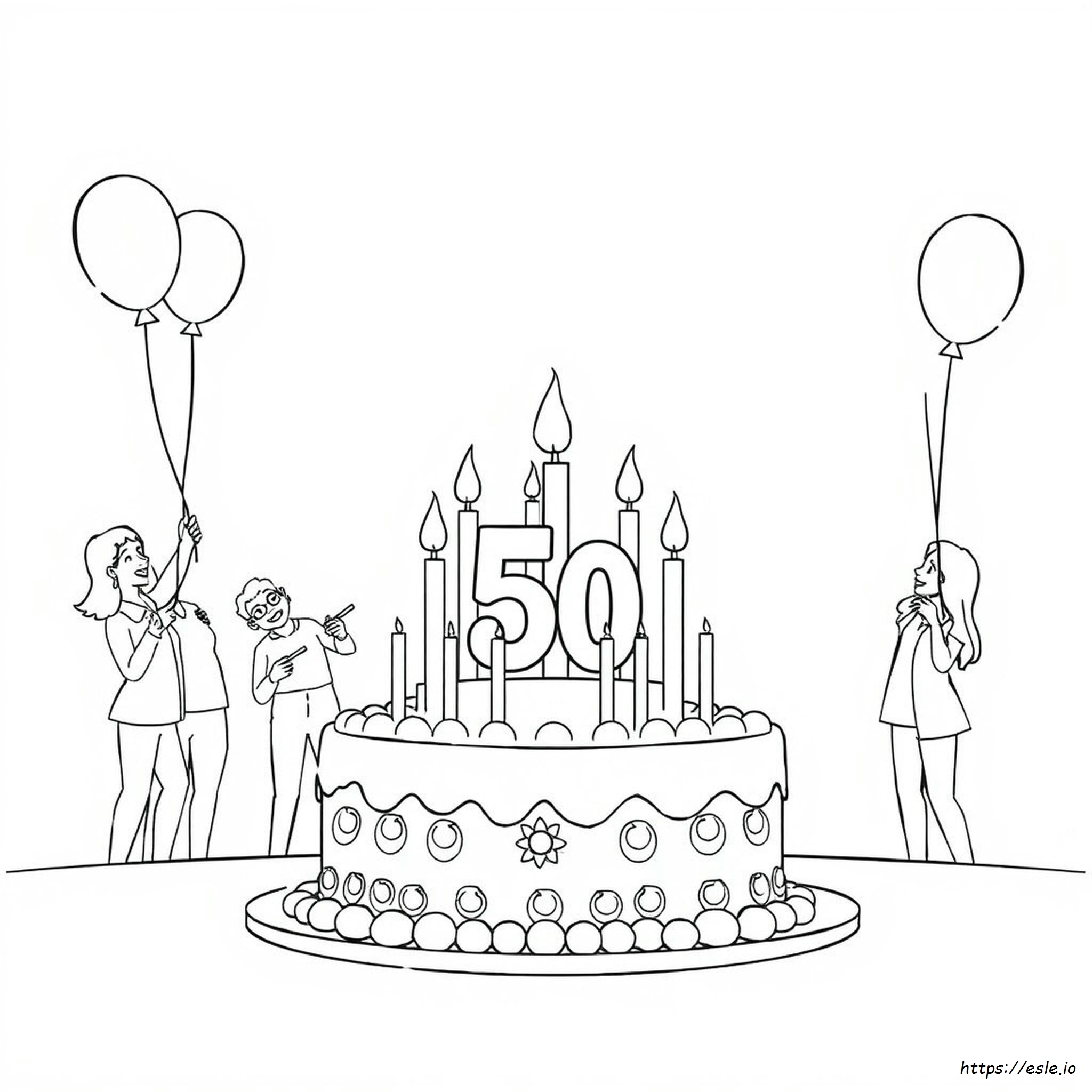 50Th Anniversary Coloring Pages