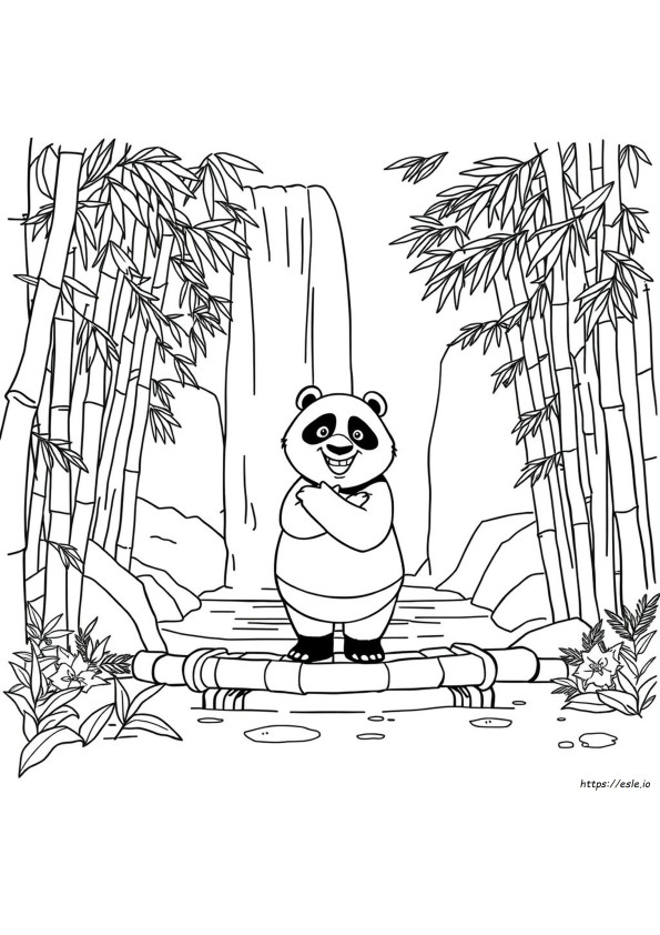 Kungfu Panda Kleurplaat