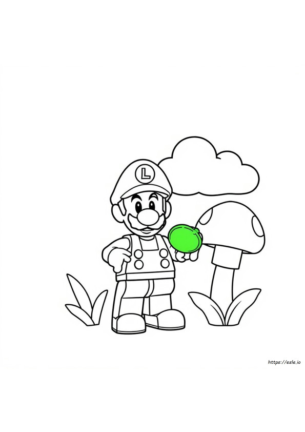 Lego Luigi Coloring Pages