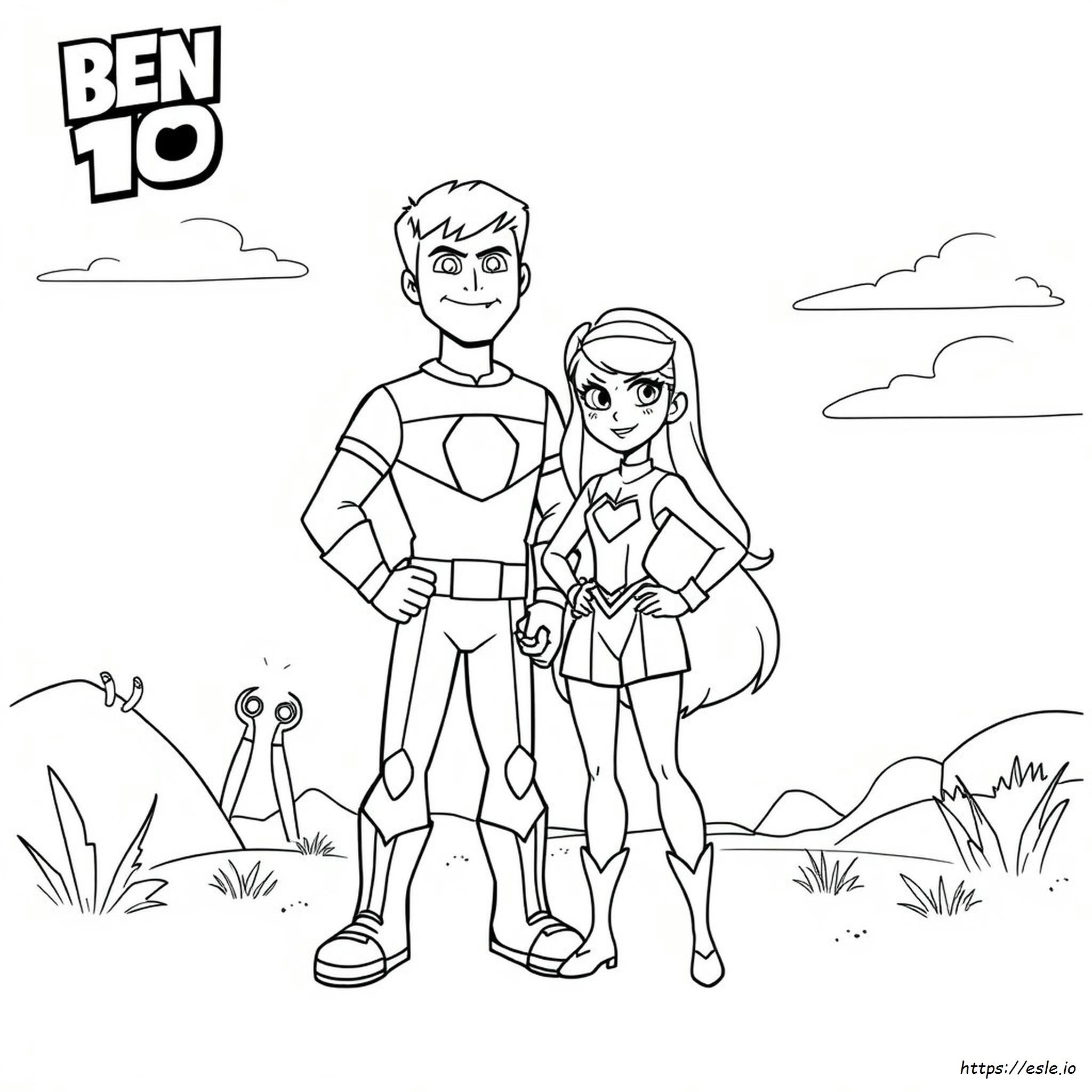 Drawing Cartoon Network Ben 10 Coloring Pages