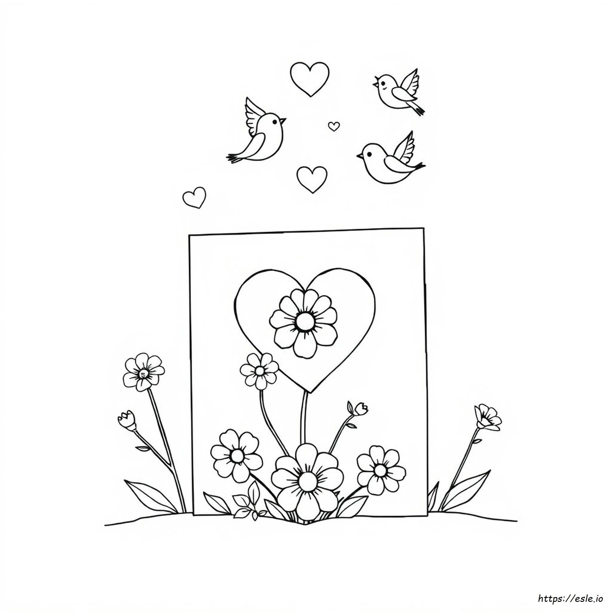 Cute Simple Valentines Day Coloring Pages