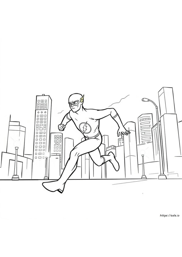 Coloriages Flash Qui Court