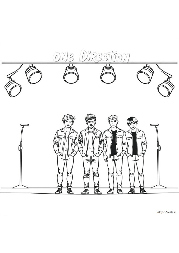 One Direction, Disegni Da Colorare