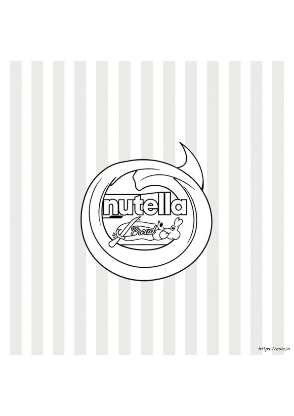 Nutella Kleurplaten