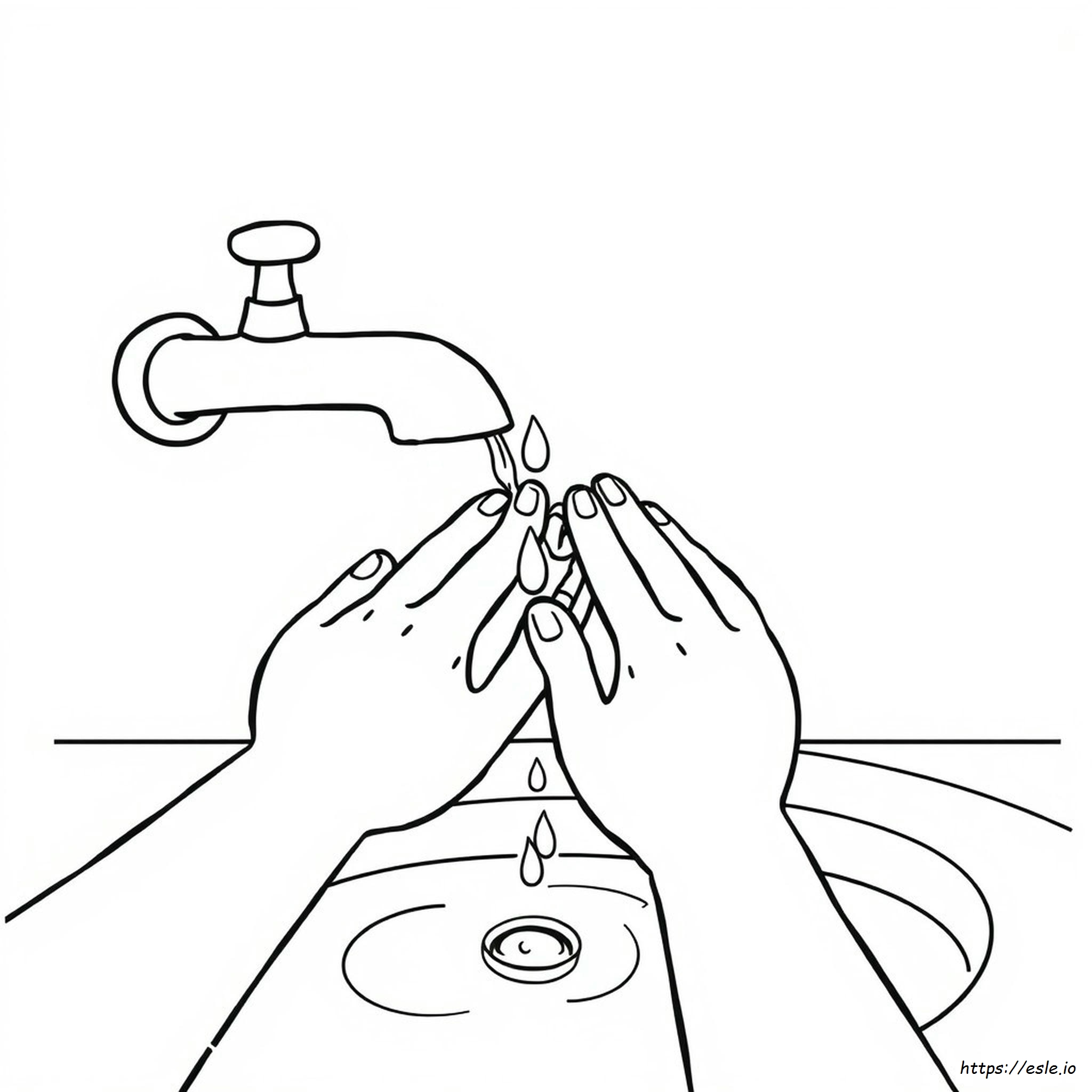 Coloring Pages For Handwashing