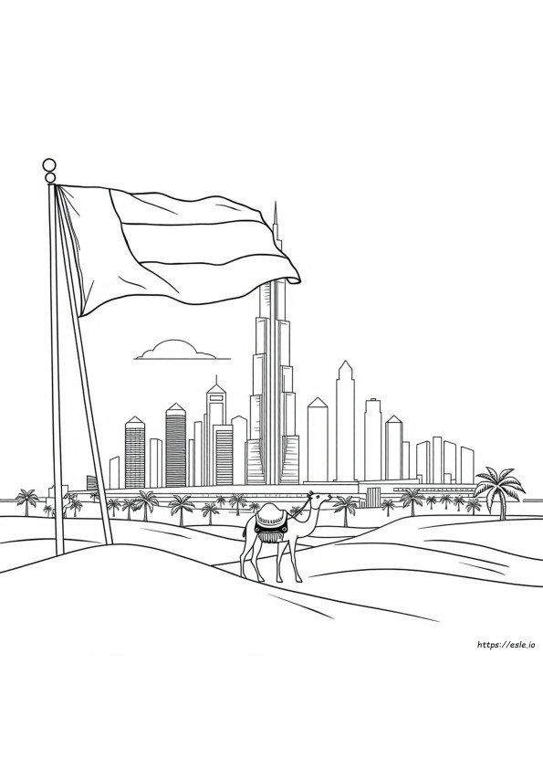 Printable Uae National Day Coloring Pages