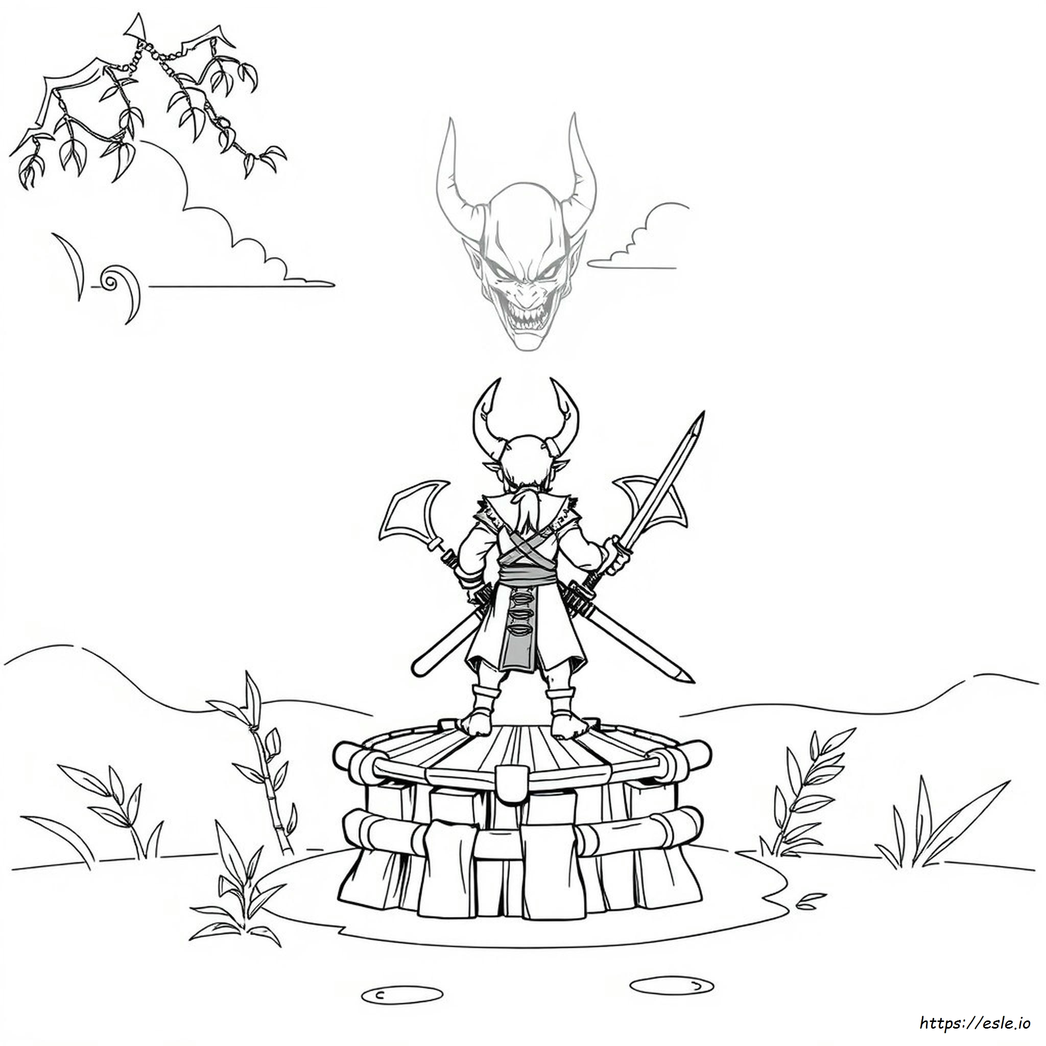 Demon Slayer Colouring Pages Printable