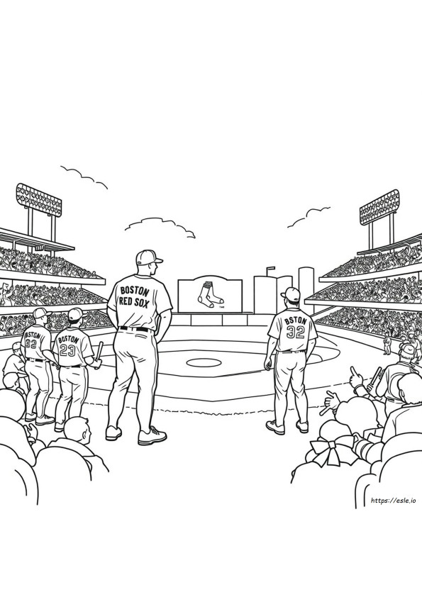 Boston Red Sox Coloring Pages