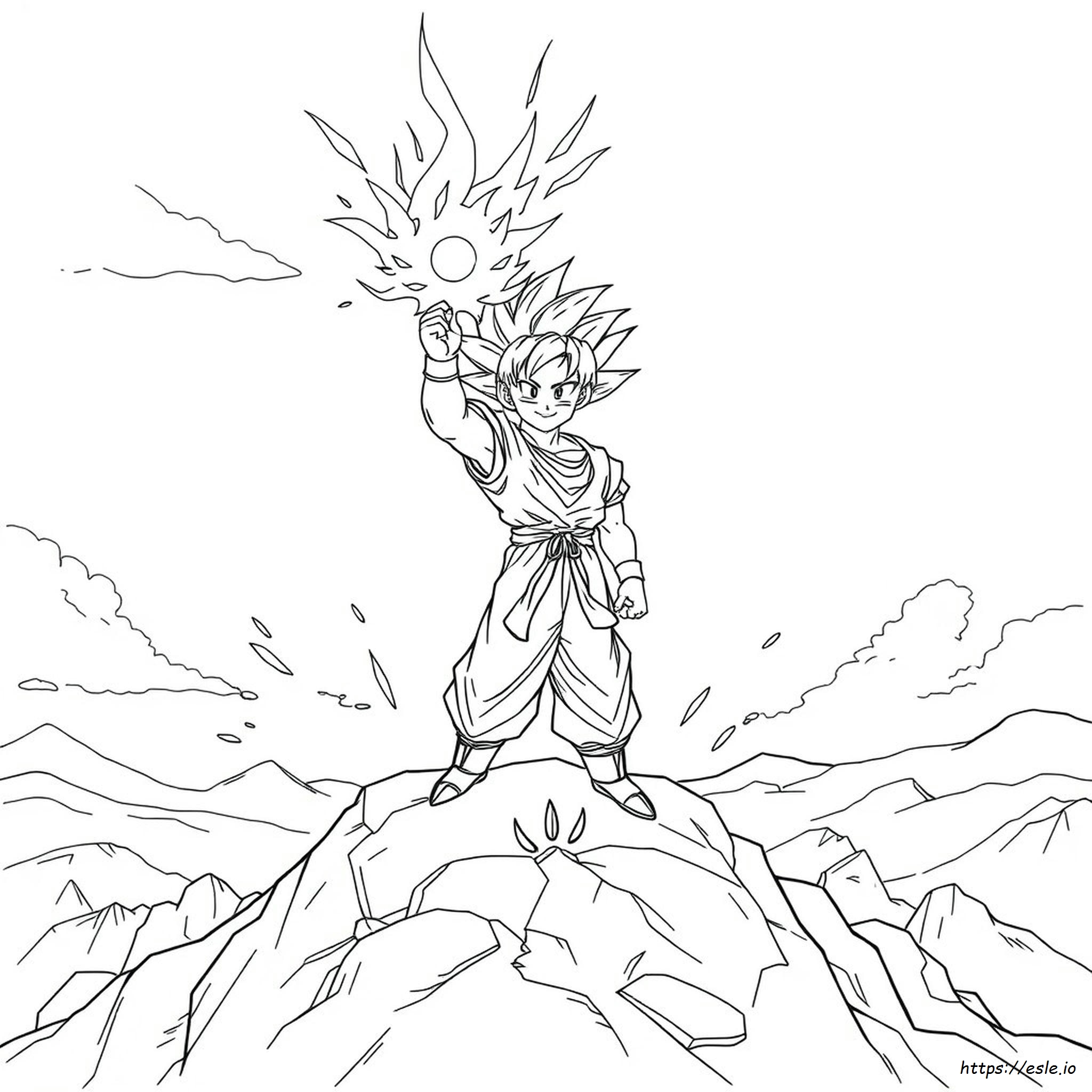Colouring Pages Of Goku