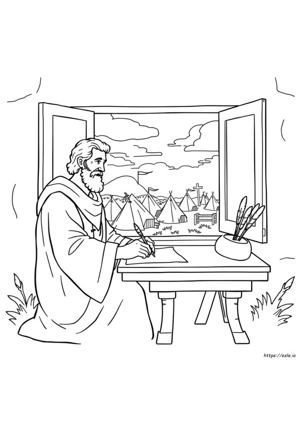 Paul Wrote To Timothy Coloring Page