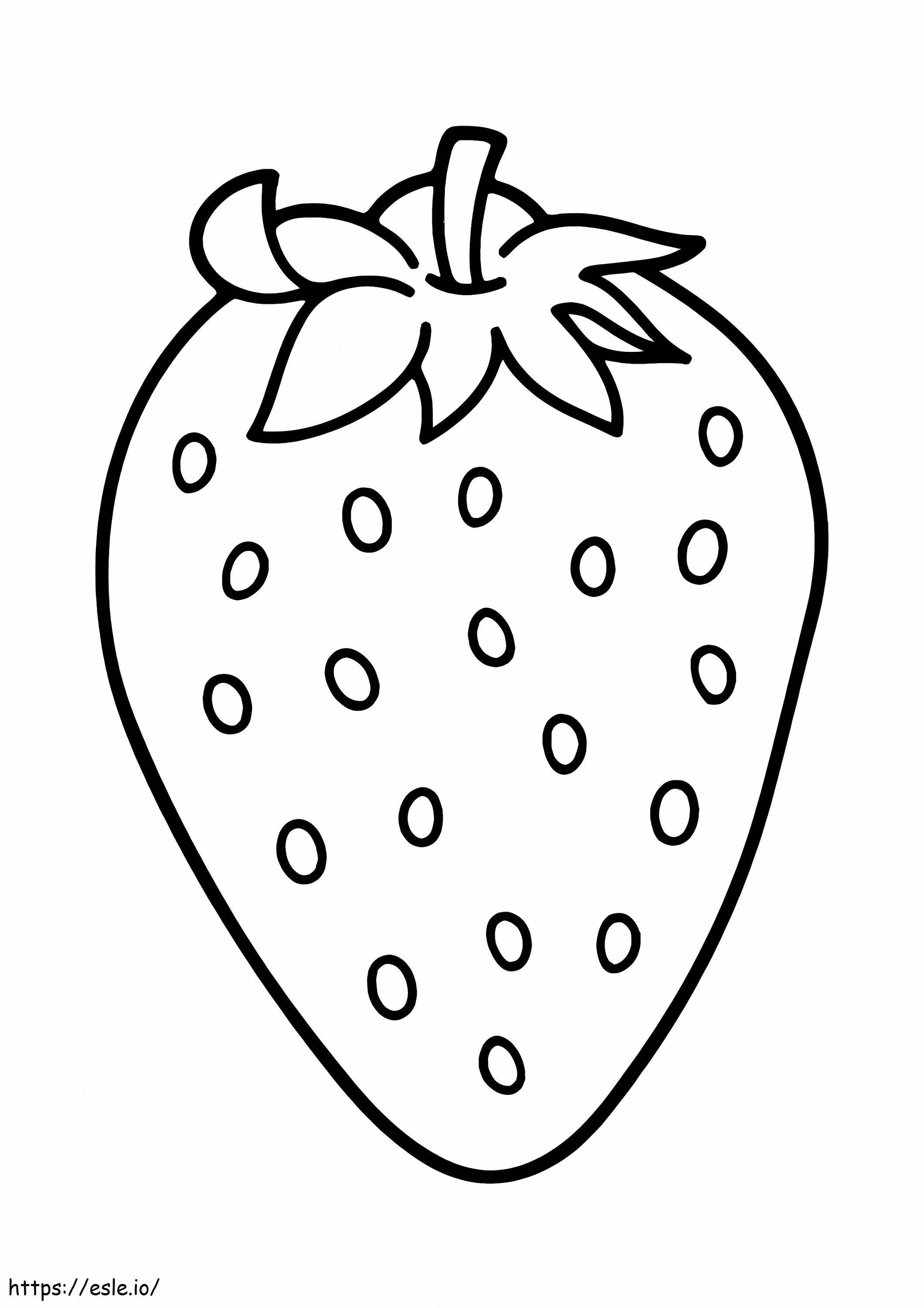 Perfect Strawberry coloring page