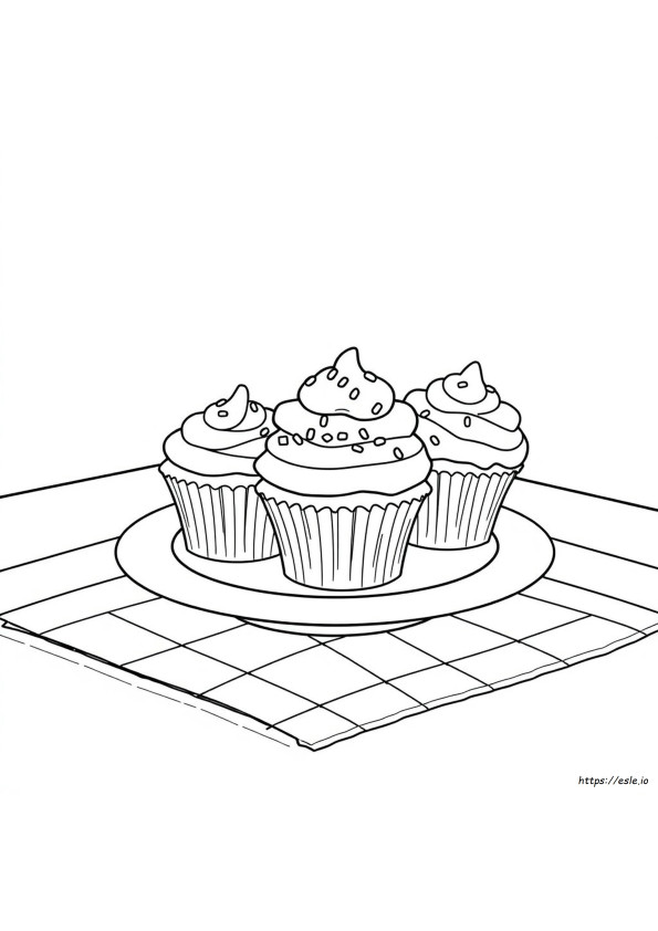 Cupcake Színező