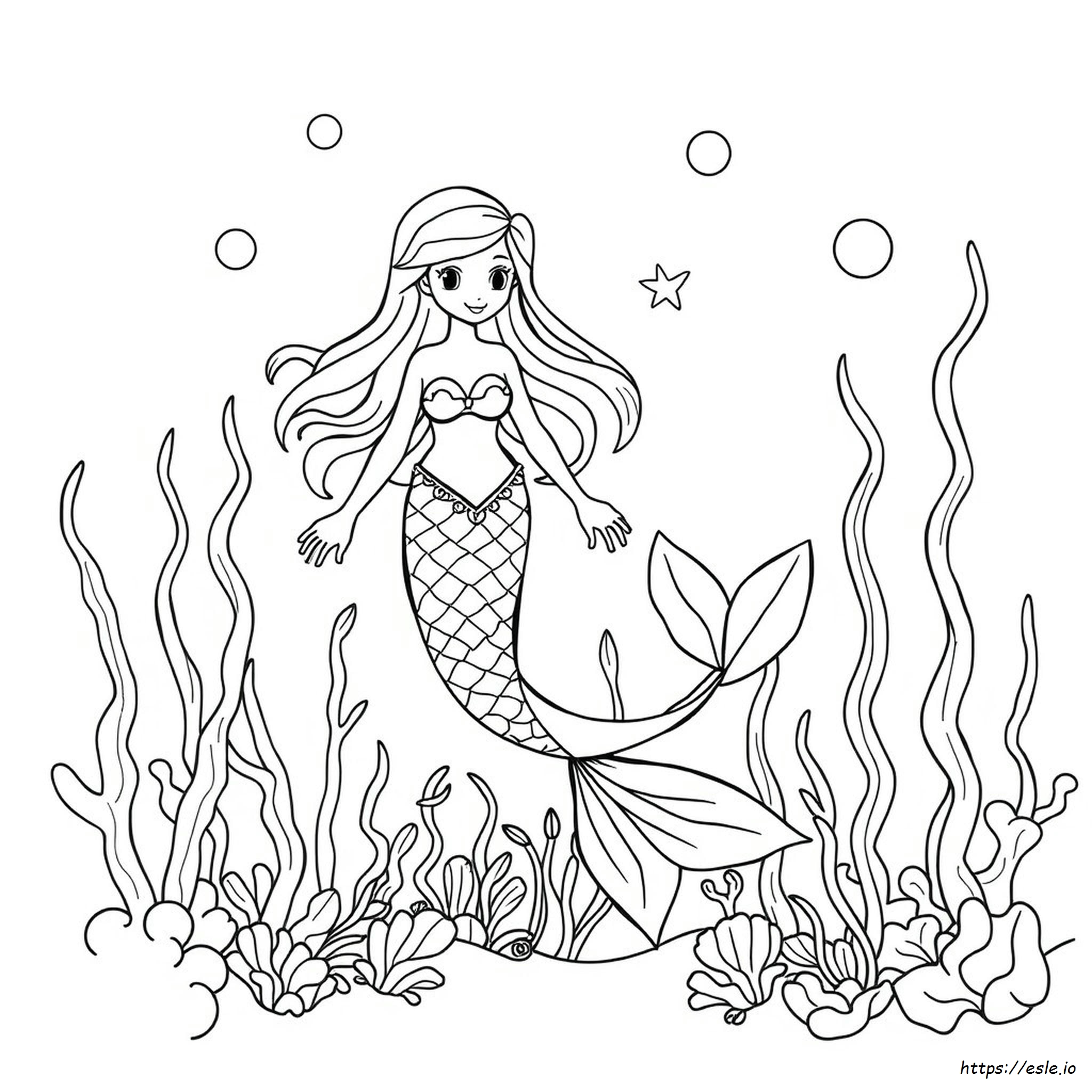 Coloriages Sirène À Imprimer