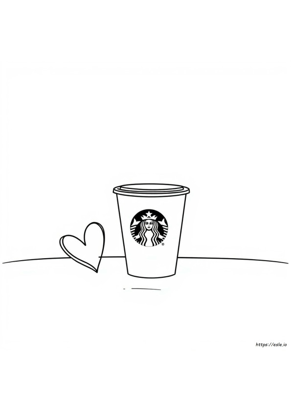 Starbucks Food Cute Coloring Pages