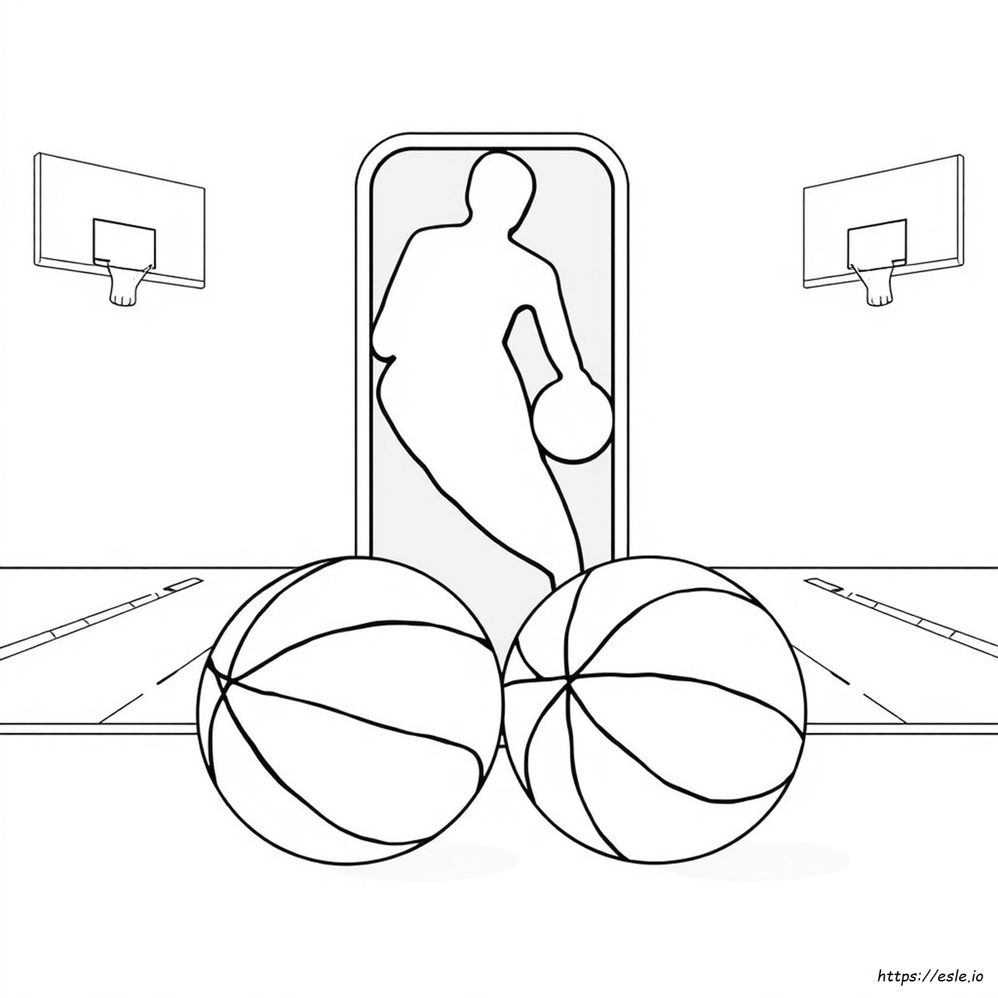 Koszykówka Logo Nba Kolorowanki