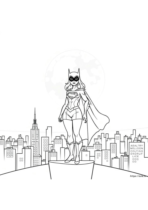 Batgirl And Supergirl Coloring Pages