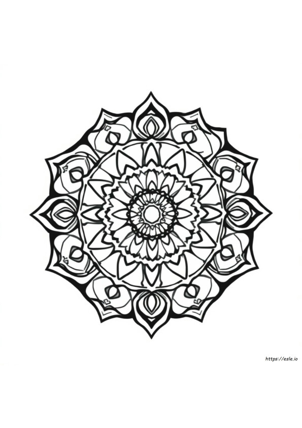 Mandalas Fáciles Para Colorear Imprimibles