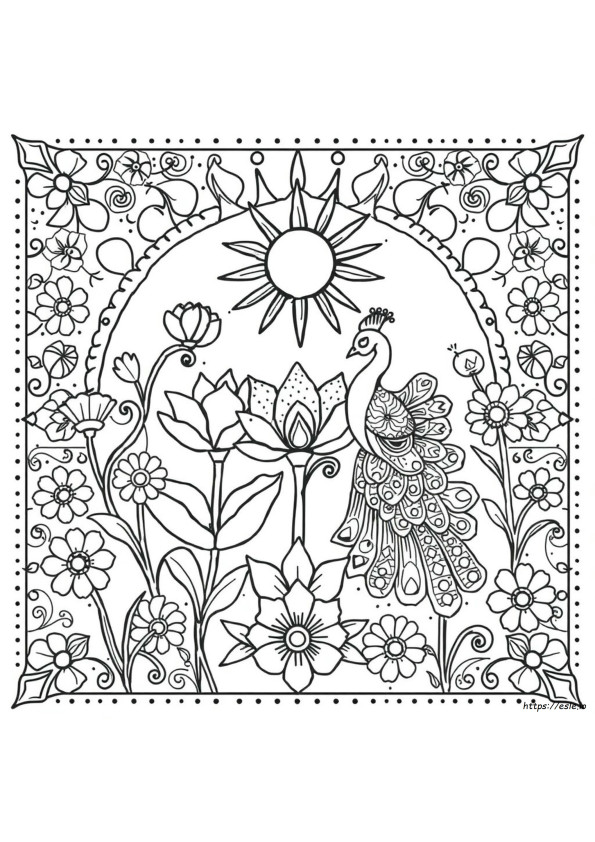 Madhubani Gambar Mewarnai