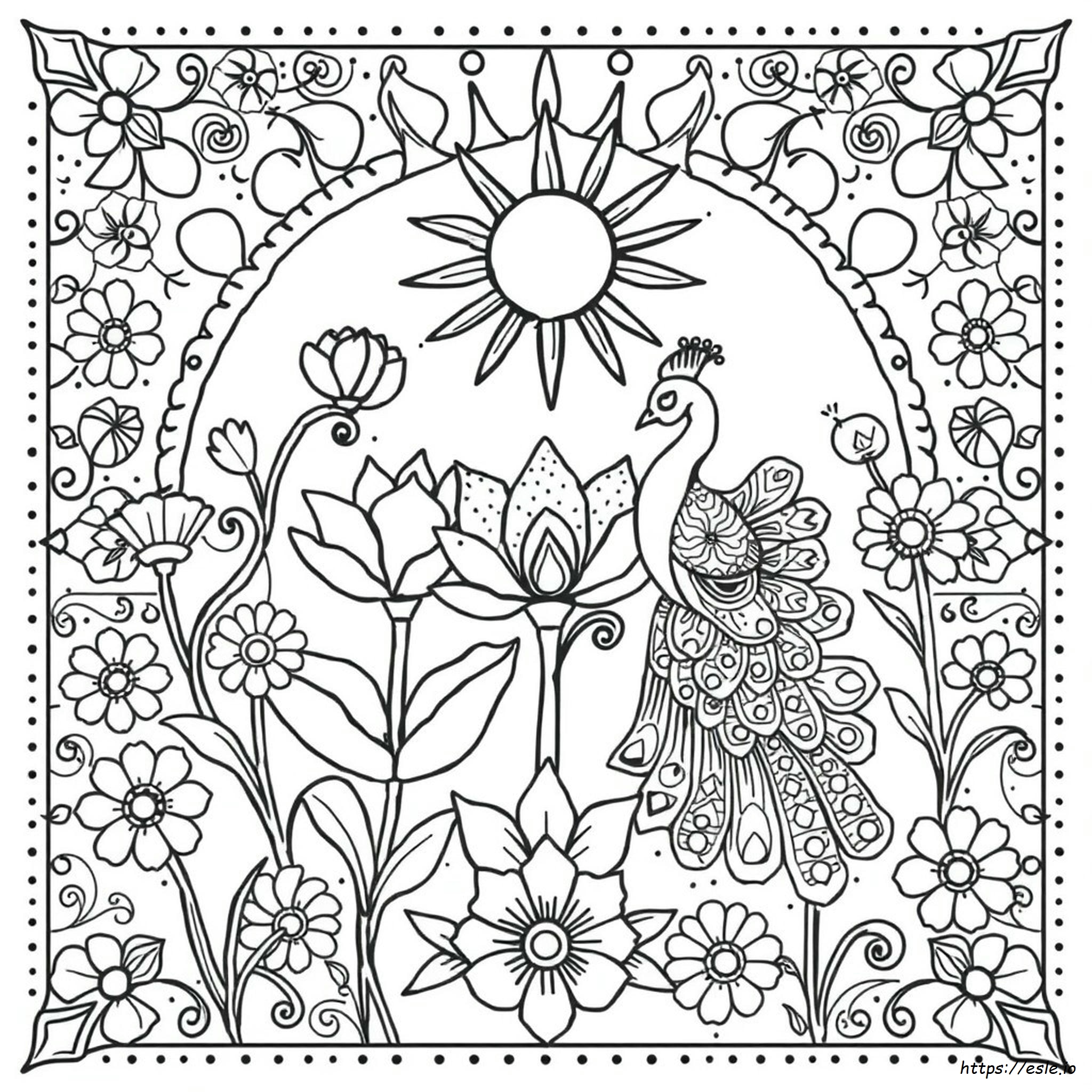 Madhubani Coloring Pages
