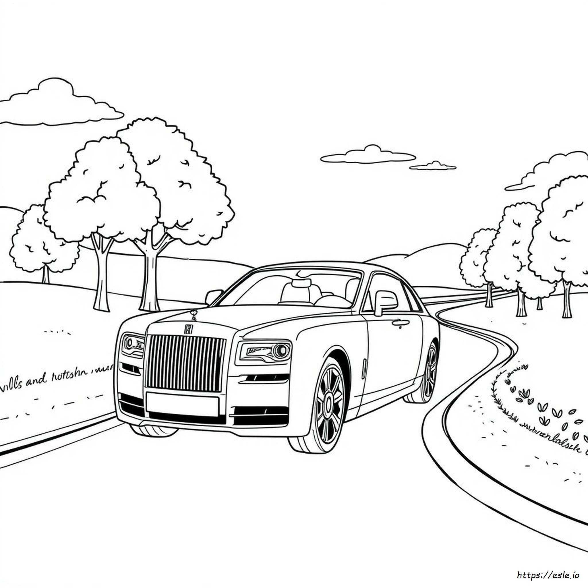 Royce Ghost Rolls Royce Coloring Page