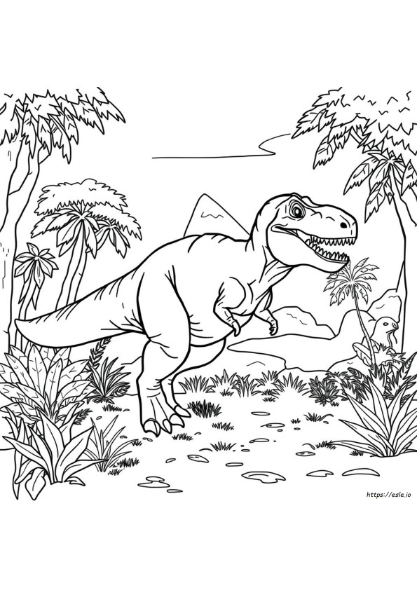 Jurassic World T-Rex De Colorat
