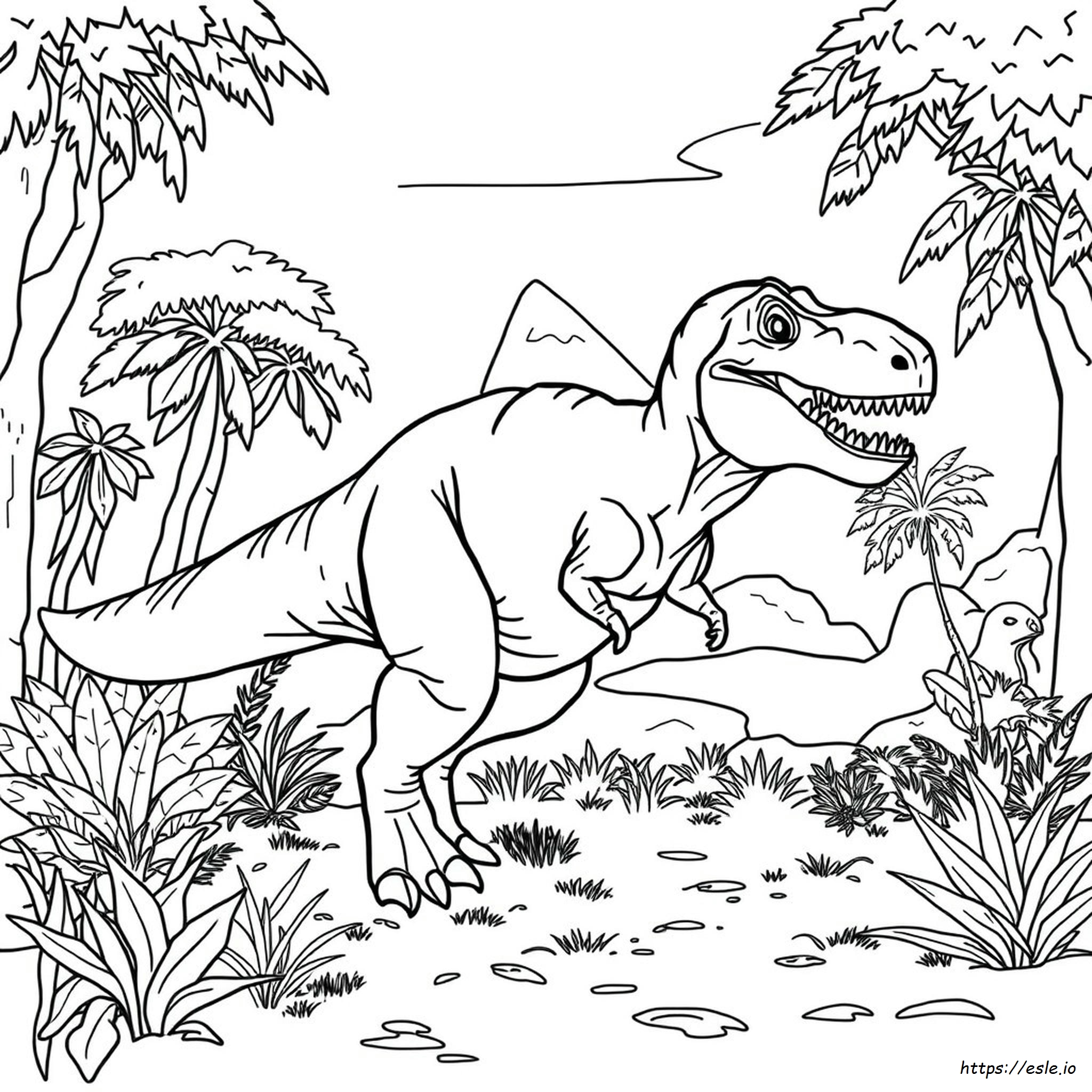 Jurassic World T Rex Kleurplaat kleurplaat