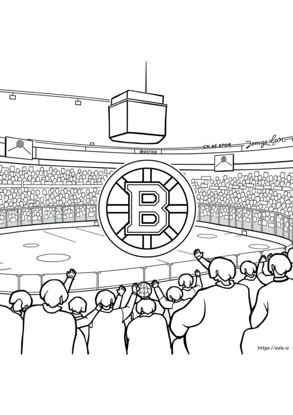 Boston Bruins Sembolü Boyama Sayfaları