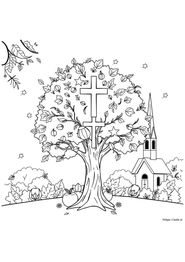 Disegni Da Colorare Cristiani Autunnali