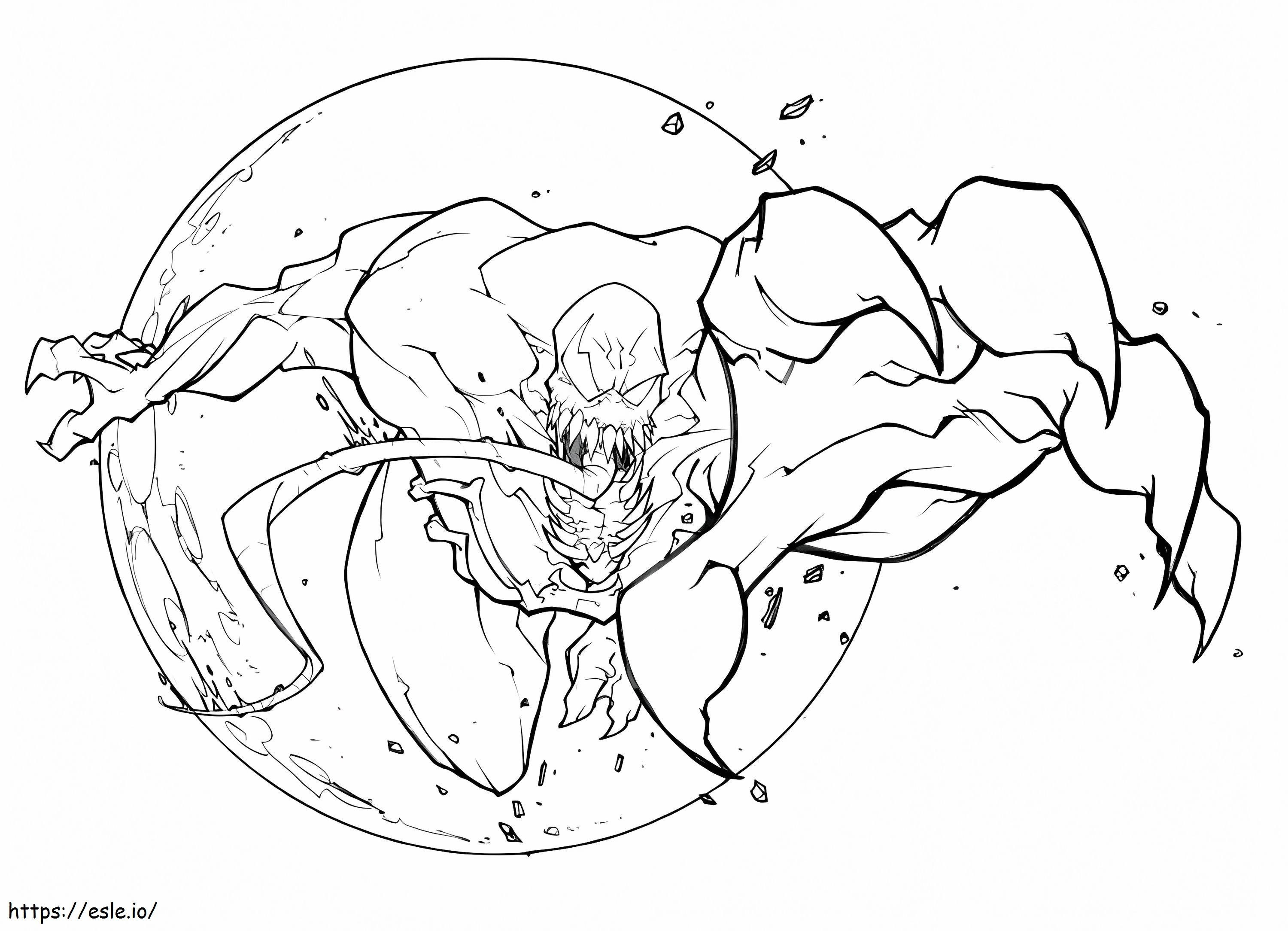 Venom Is Anry coloring page