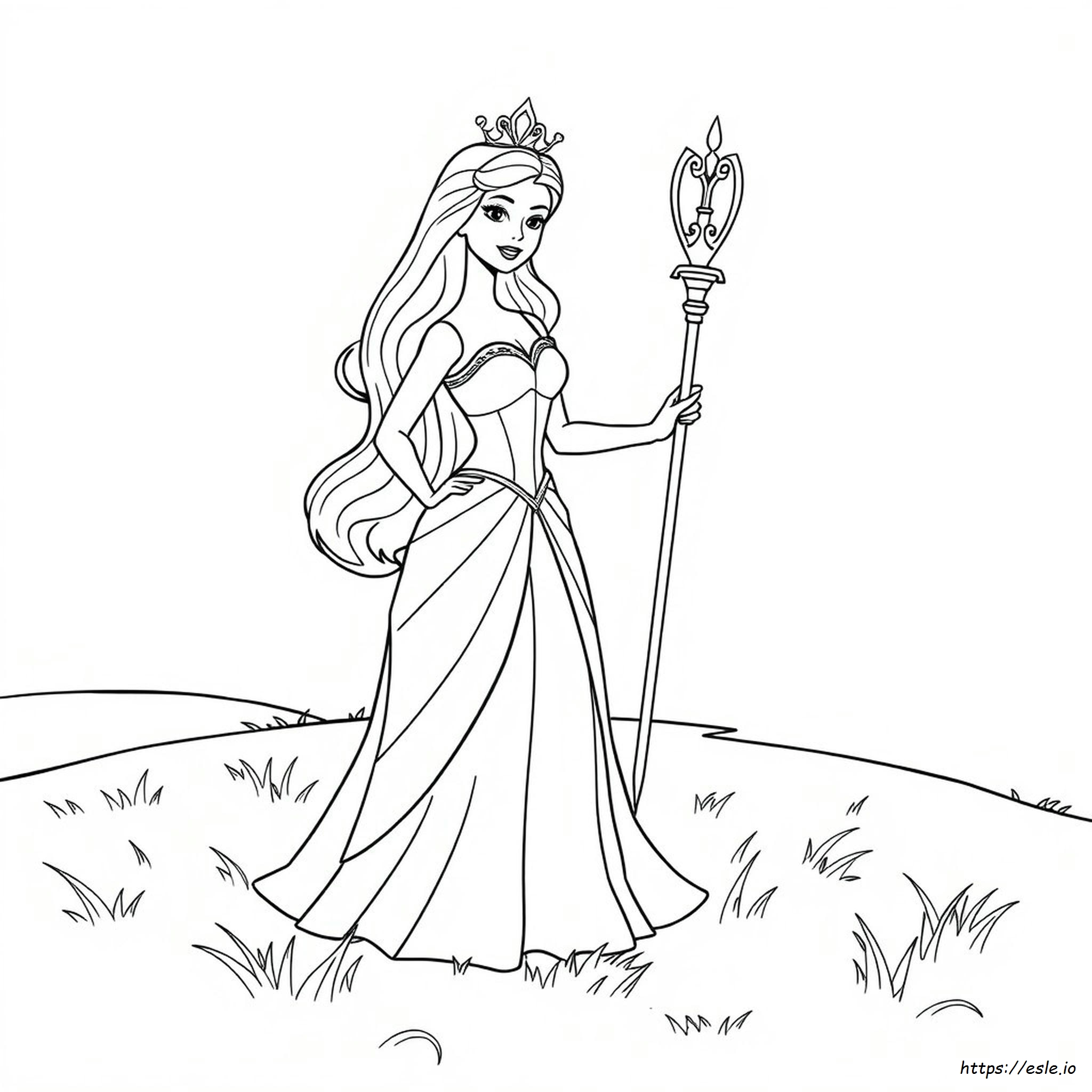 Barbie Princess Coloring Pages To Print