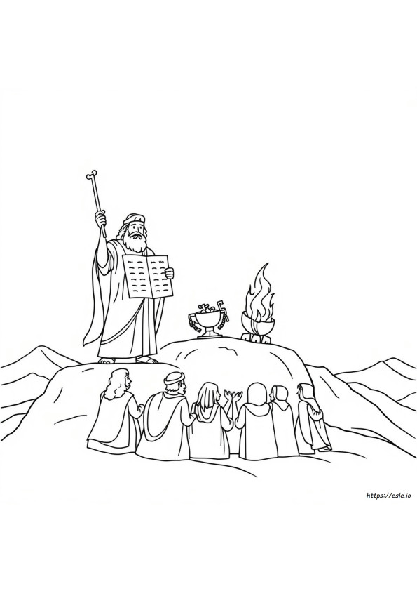 Mount Sinai Coloring Page