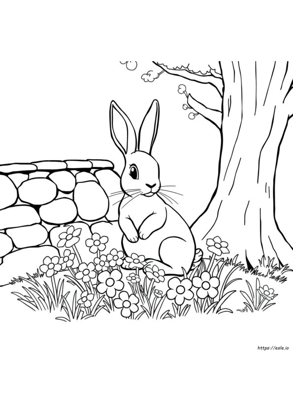 Adult Coloring Page Rabbit