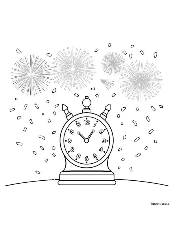 Free Printable New Years Coloring Pages For Kids