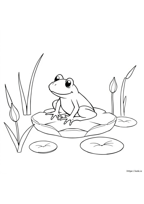 Sapo Verde Para Colorir