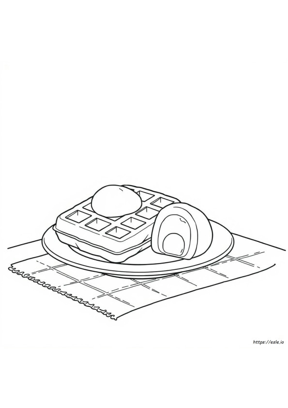 Coloriages Waffles Et Mochi