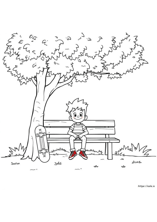 Sebastian Colouring Pages