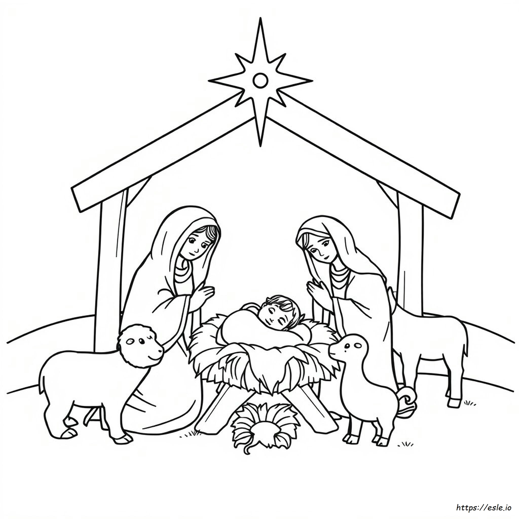 Presepe Da Colorare Per Adulti