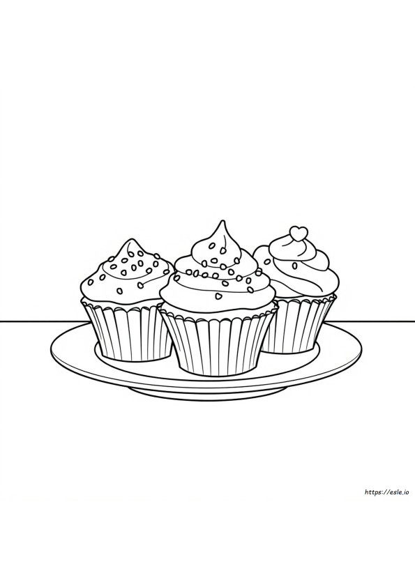 Cupcake Da Colorare