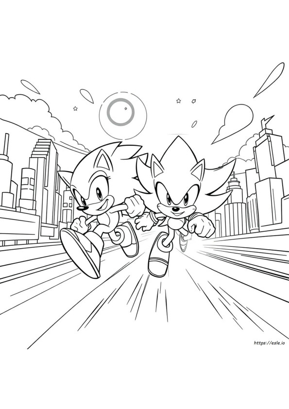 Sonic Boom Shadow The Hedgehog Coloring Pages