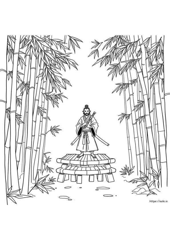 Hanzo Kleurplaat