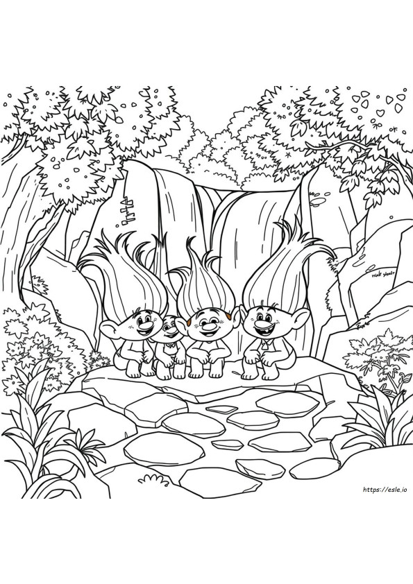 Trolls 2016 Dibujos Para Colorear